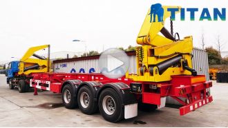 37 Ton Container Trailer with Crane